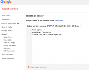 Search_Console_-_robots_txt_Tester- Kobestarr Digital How to Perform the Ultimate Step by Step SEO Audit